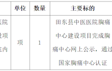 田東縣中醫(yī)醫(yī)院胸痛中心建設(shè)項目認(rèn)證服務(wù)院內(nèi)詢價采購成交結(jié)果公告