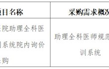 田東縣中醫(yī)醫(yī)院2024年4月采購(gòu)意向