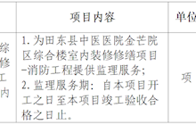 田東縣中醫(yī)醫(yī)院綜合樓室內(nèi)裝修修繕項(xiàng)目-消防工程監(jiān)理服務(wù)院內(nèi)采購成交結(jié)果公告