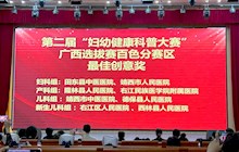 我院在第二屆 “婦幼健康科普大賽” 廣西選拔賽百色分賽區(qū)斬獲 “最佳創(chuàng)意獎”